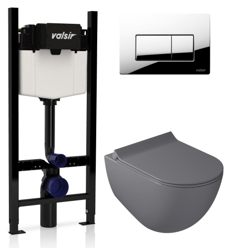Комплект унитаза с инсталляцией VALSIR KIT VSCR  7317GM Slim
